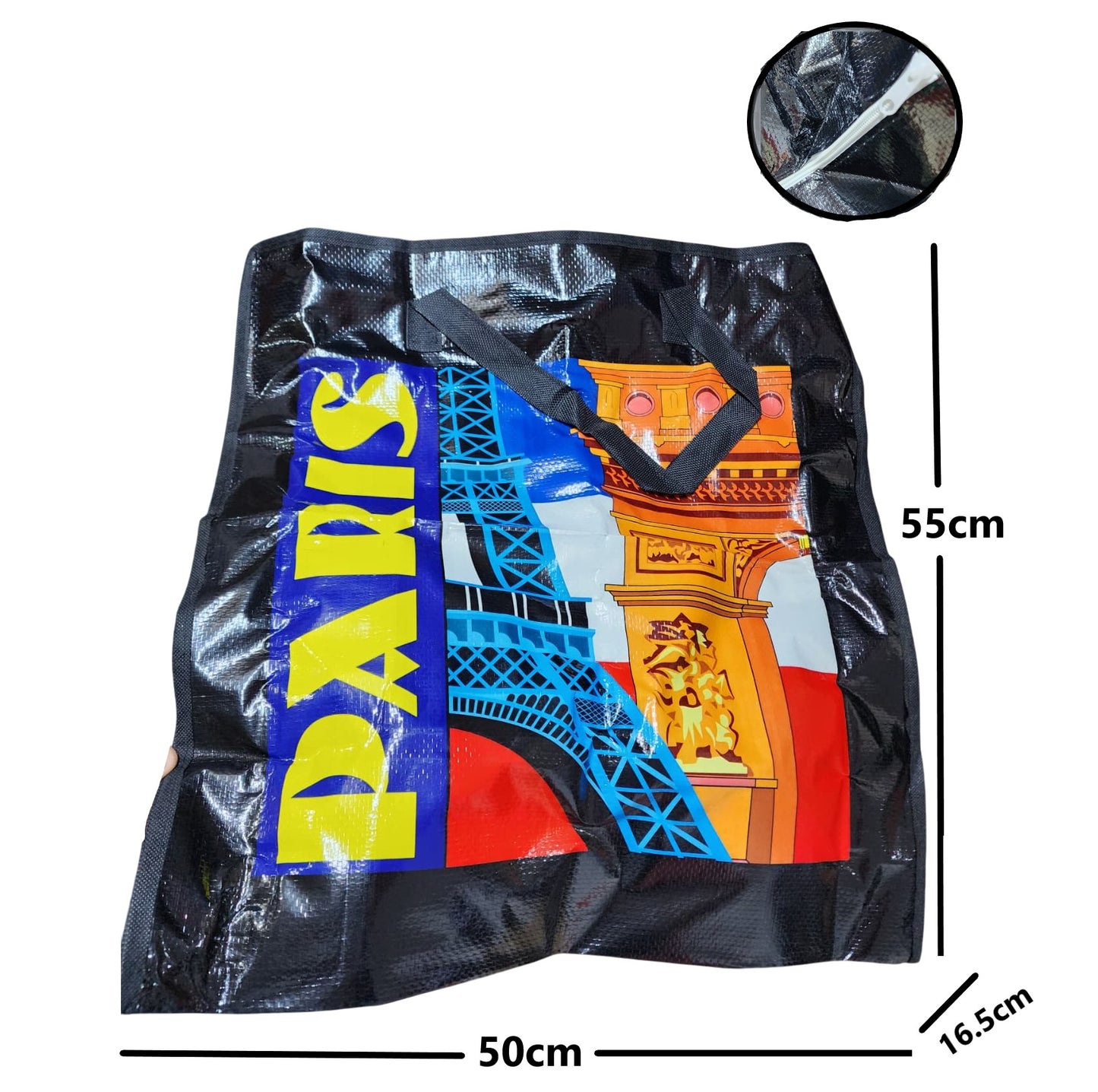 2 bolsas con cierre de 55cm x 50cm con diseño - Mediano