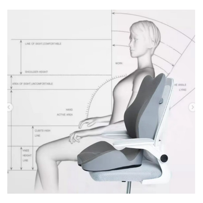 Asiento Cojín ergonómico de oficina con soporte para la espalda