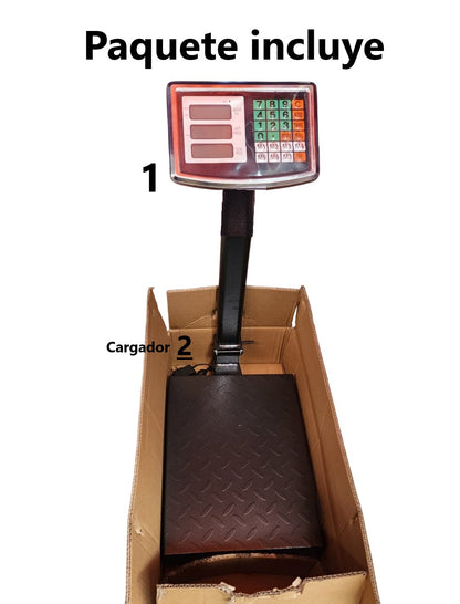 Balanza inalambrica recargable de hasta 150kg bascula