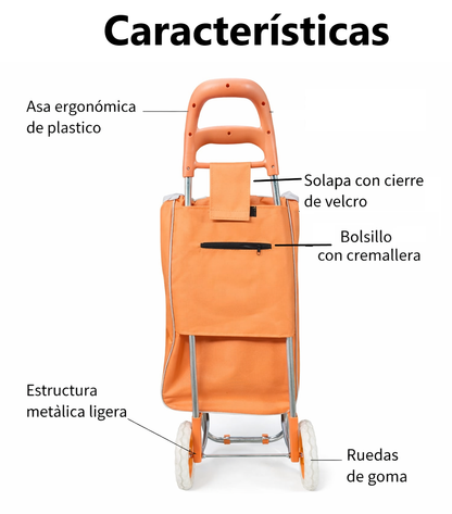 Carreta coche de mercado para transporte hasta 40kg