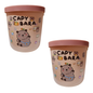 2 TACHOS DE BASURA PAPELERA DE CAPIBARA