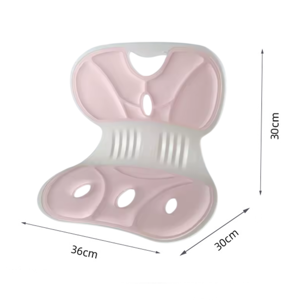 Asiento Cojín ergonómico de oficina con soporte para la espalda - Rosado