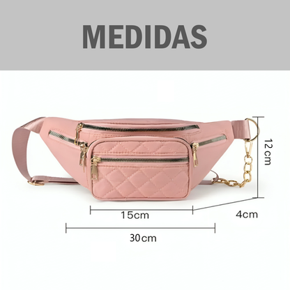 Canguro elegante de mujer con cierre colores