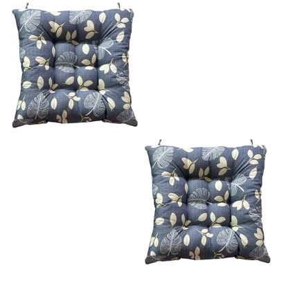 Pack x2 Cojines Almohadas para silla diseño de flores - 40 x 40 cm
