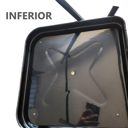 Silla Plegable de cuero sintético ergonómica para escritorio Negro