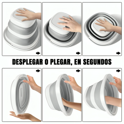 Balde Plegable Multifuncional con Asa