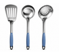 Kit de Utensilios de Cocina 3 Piezas Hecho de Acero y Mango de Plástico