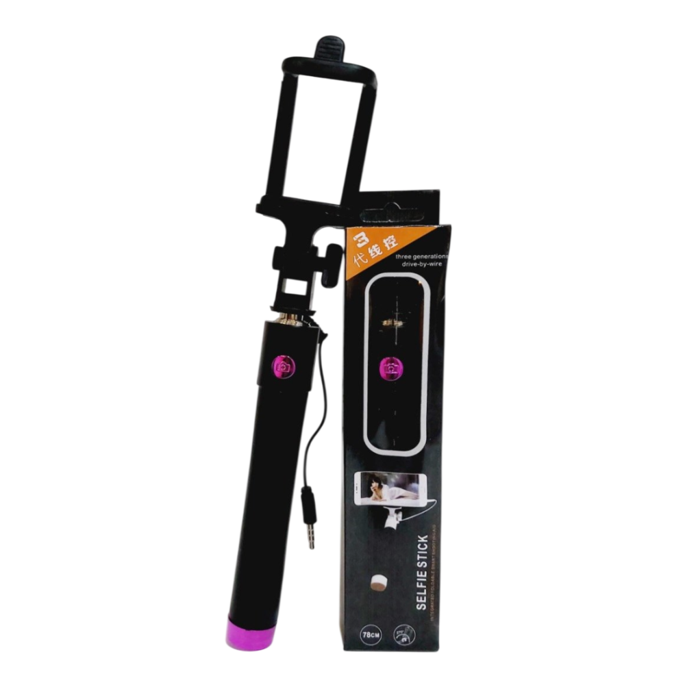 Selfie Stick Palo con cable de 78cm 270 grados