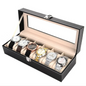Organizador De 6 Relojes Portareloj Estuche Elegante Unisex