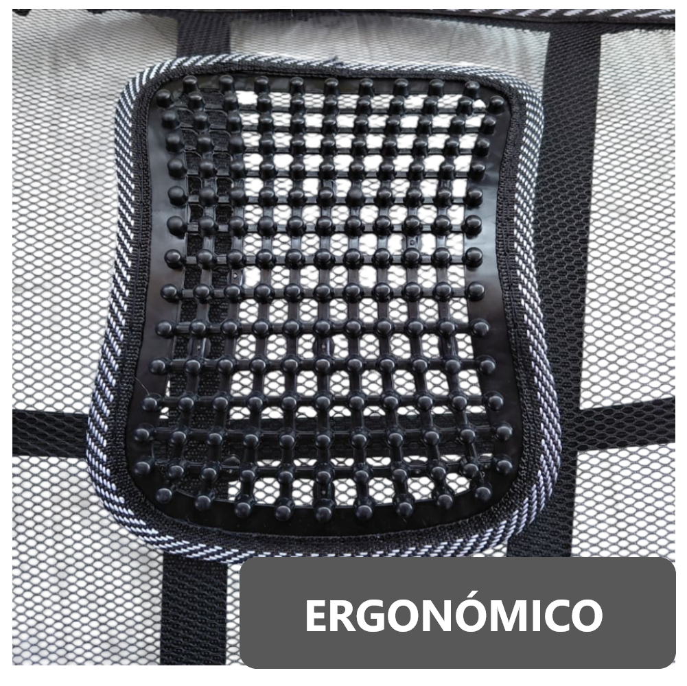 Pack x2 Cojín Soporte Lumbar para Asiento de Carro Auto Oficina