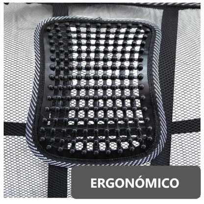Pack x2 Cojín Soporte Lumbar para Asiento de Carro Auto Oficina