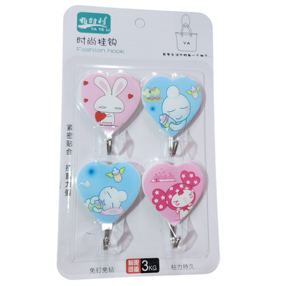 3 paquetes de Ganchos perchas con pegamento - diseño aleatorio