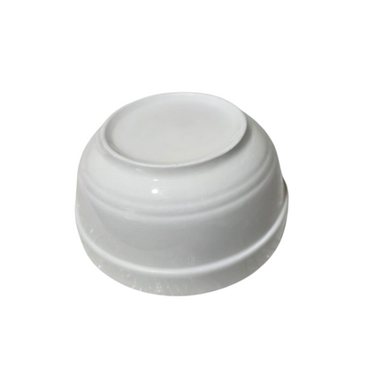 kit de 4  Tazones de loza blanca