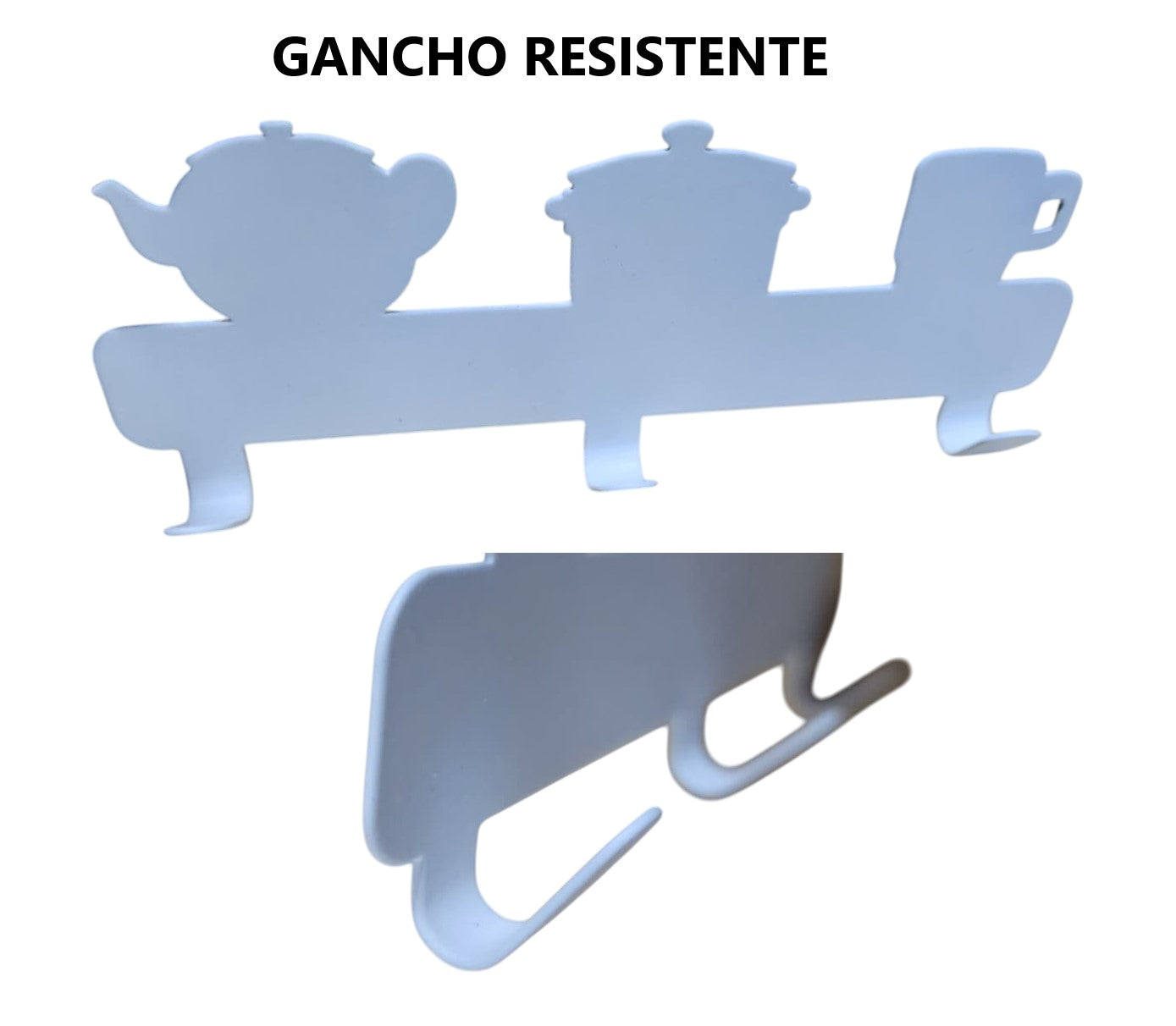 2 Ganchos perchas de metal resistentes - diseño de cocina