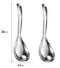 2 Cuchara Cucharon de alimentos de acero inoxidable 26x7.5cm