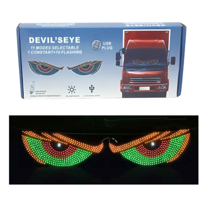 Luces LED universal para parabrisas con ojos para automóviles