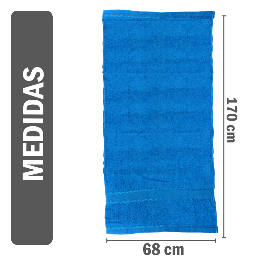 Toalla de cuerpo suave 140x68cm - 6 COLORES