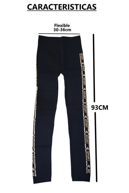 Legging Pantalón Sport estampado lateral - Mujer