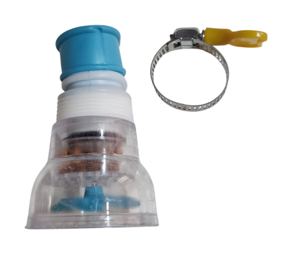 2 Adaptadores Rociador Caños Filtro de Agua Ahorrador - Azul y Verde