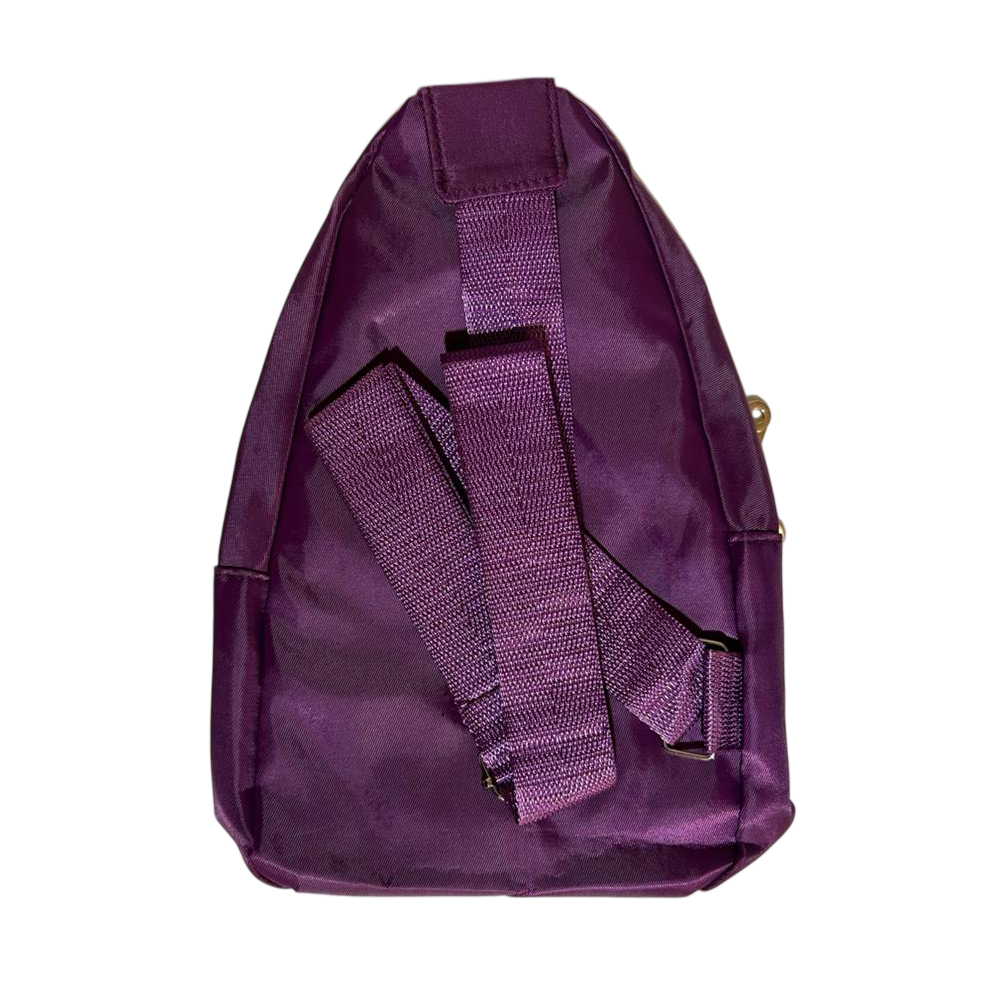 Morral cruzado riñonera con 3 cierres y 1 interior