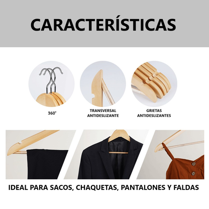 Pack de 36 24 ganchos para ropa, perchas, colgadores organizadores