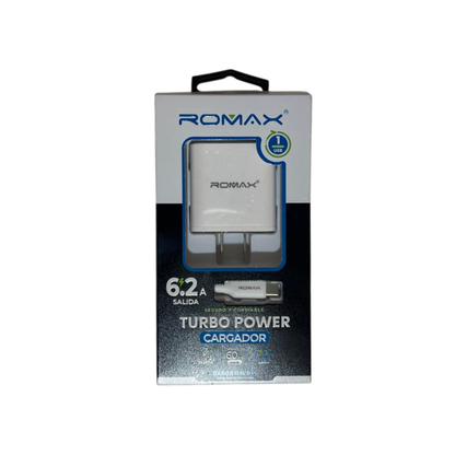 CARGADOR DE PARED 60W 62A ROMAX