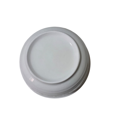 kit de 4  Tazones de loza blanca