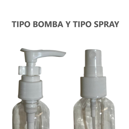 Kit 11 botellas de viaje contenedores portátiles - Blanco
