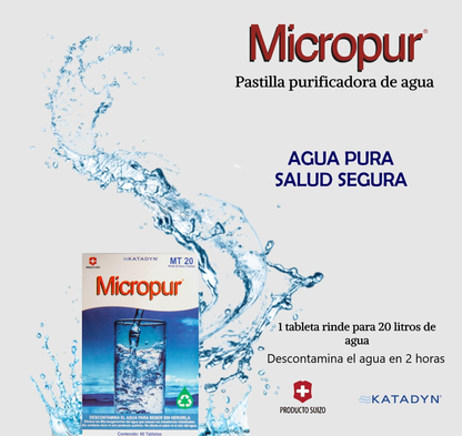 Pastillas purificadoras de agua MICROPUR
