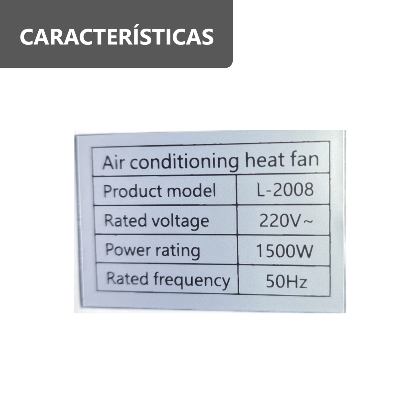 Calefactor Climatizador Eléctrico De Pared 2 En 1 - Frío y Caliente