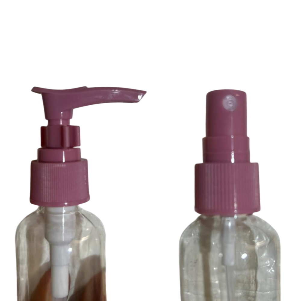 Kit 11 botellas de viaje contenedores portátiles - Rosado