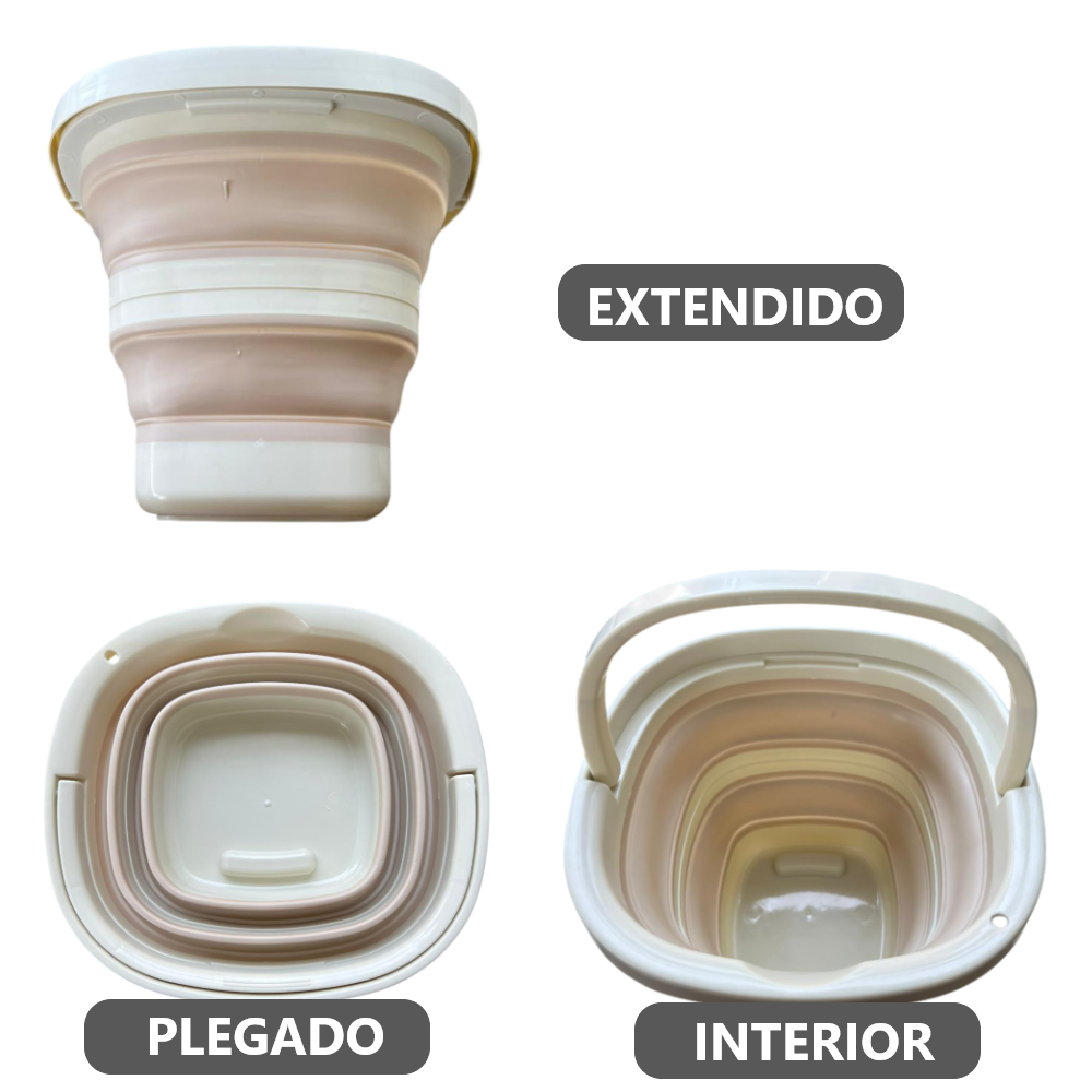 Balde Plegable Multifuncional con Asa