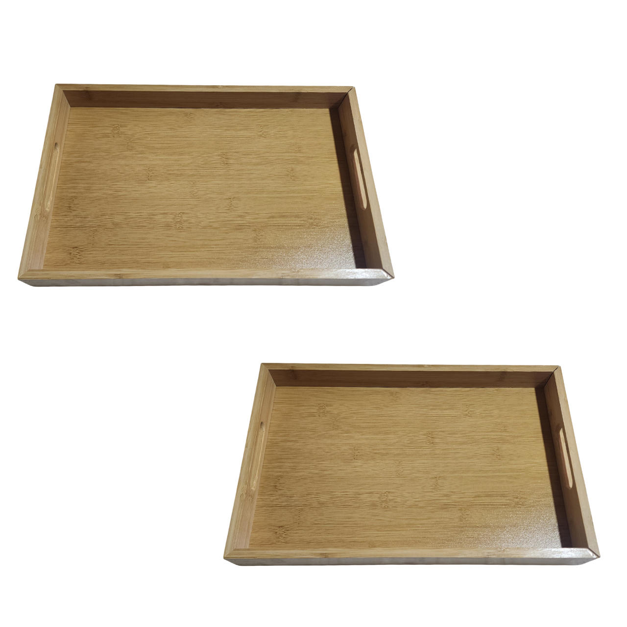 Bandeja de bambú para servir para cocina sala de estar dormitorio