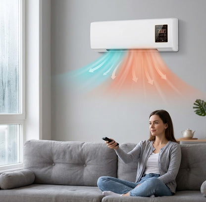 Calefactor Climatizador Eléctrico De Pared 2 En 1