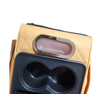 Caja de almacenamiento portavaso porta servilleta y telefono - NARANJA