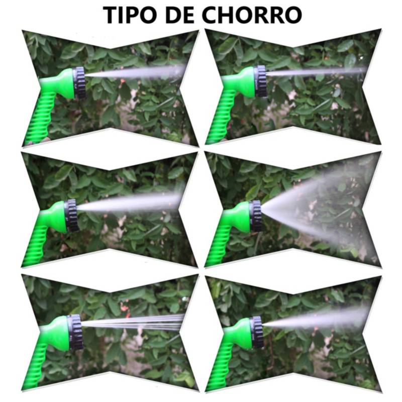 Manguera Retractil Expandible + 7 Modos de Chorros