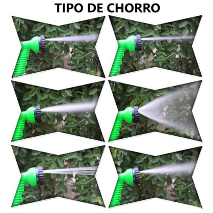 Manguera Retractil Expandible + 7 Modos de Chorros