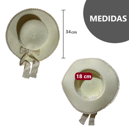 Sombrero con Lazo delicado y elegante