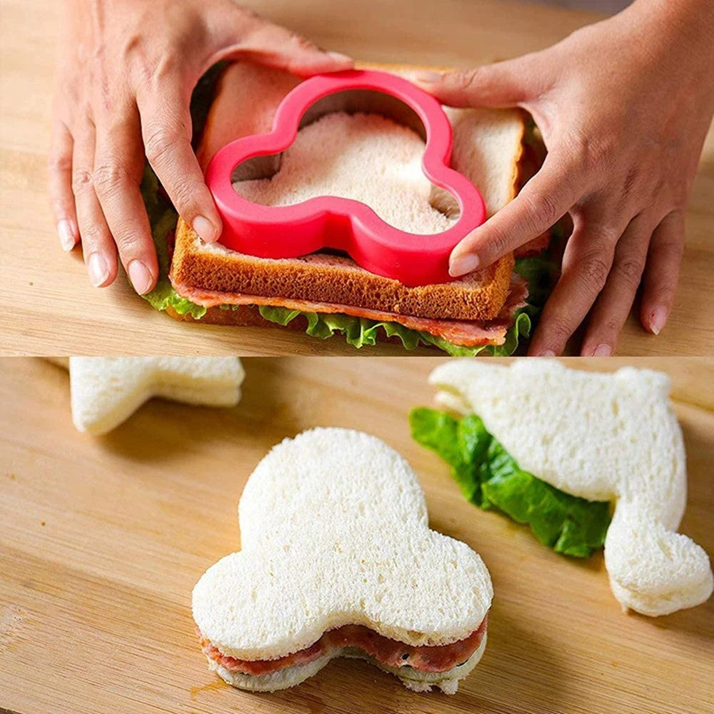 Set de cortadores moldes adornos tenedores para sandwich x 32 piezas