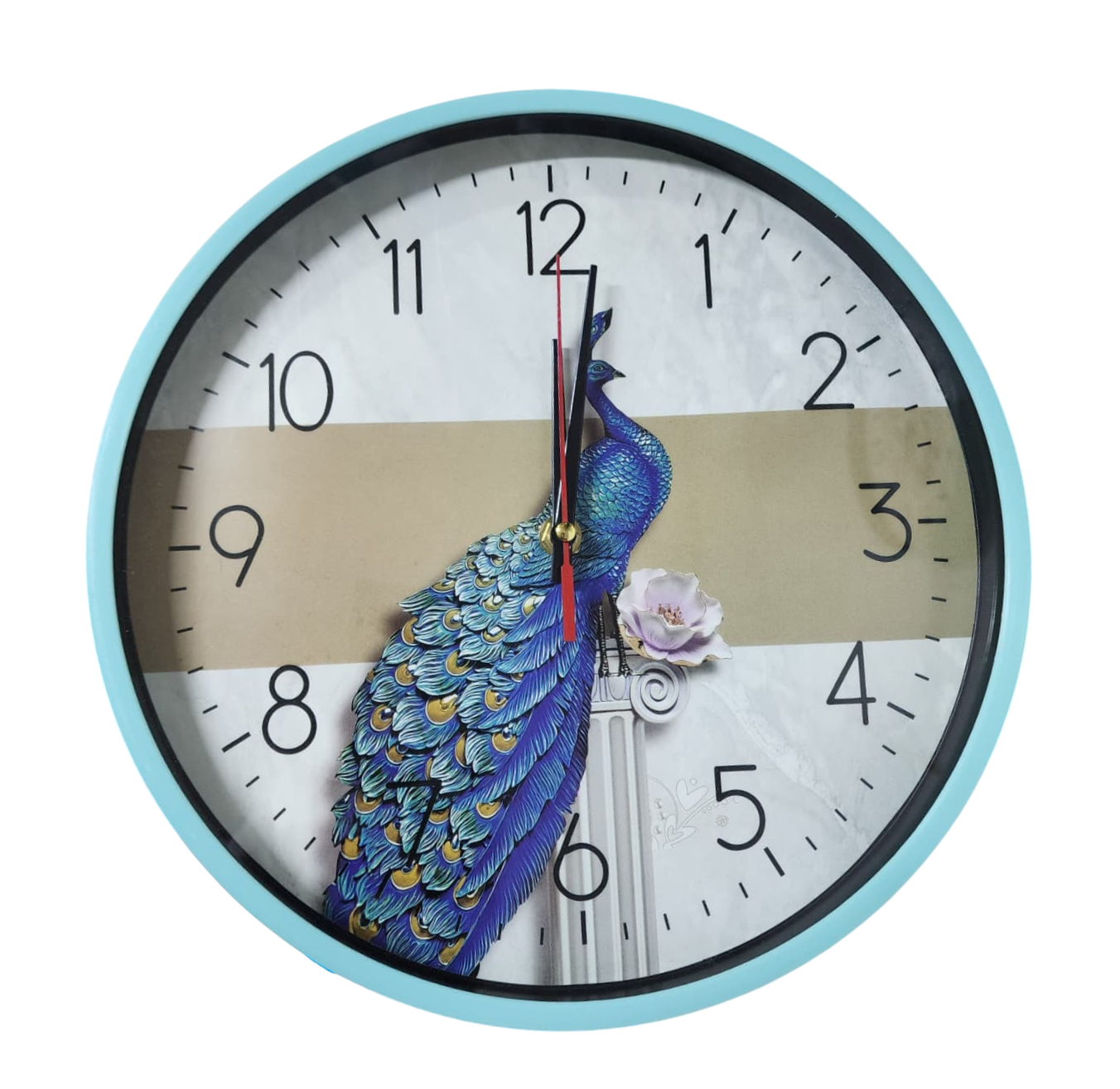 Reloj de pared de 27cm a pila AA - Mariposa