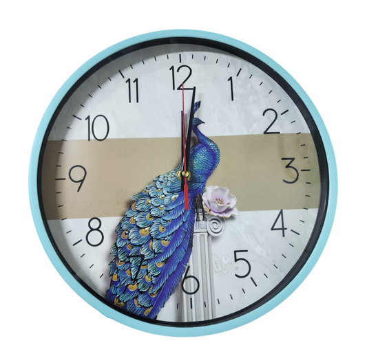 Reloj de pared de 27cm a pila AA - Mariposa
