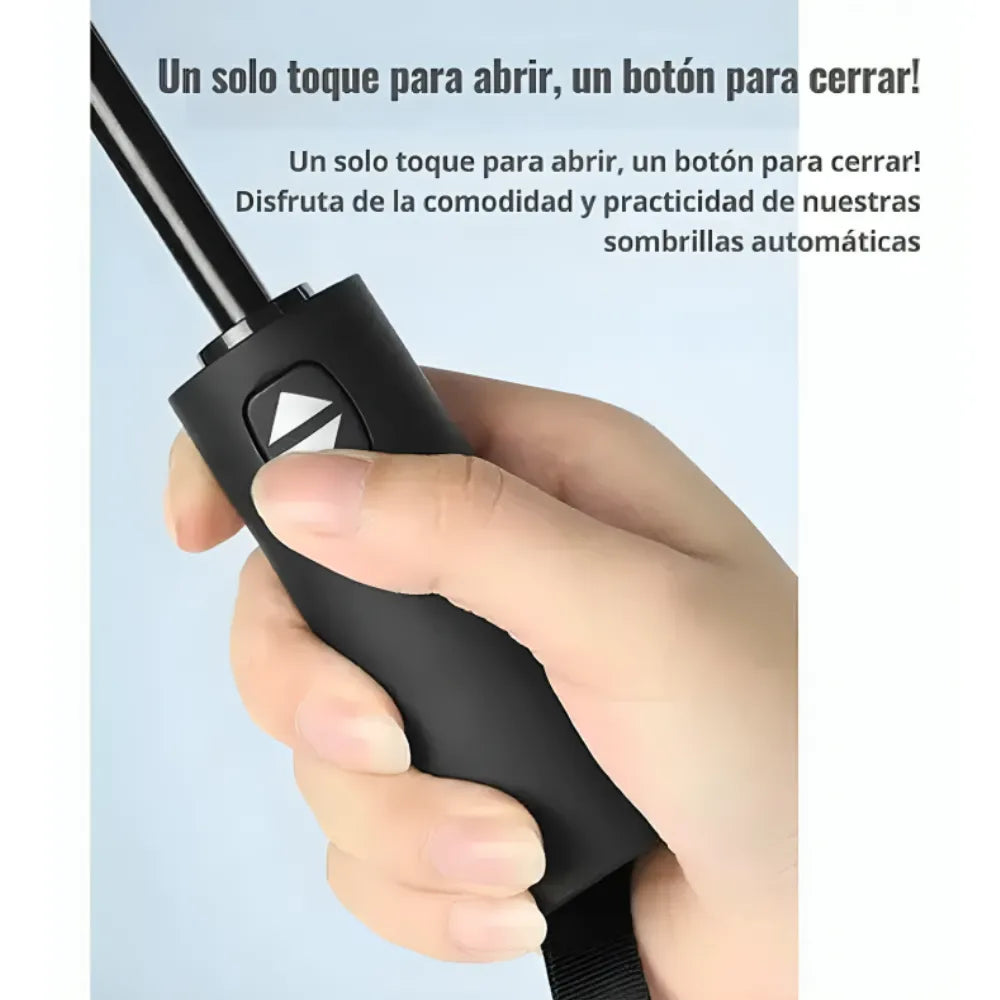 Sombrilla Paraguas Portátil Semiautomático Con Botón de Plegado y funda