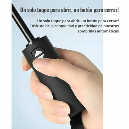 Sombrilla Paraguas Portátil Semiautomático Con Botón de Plegado y funda