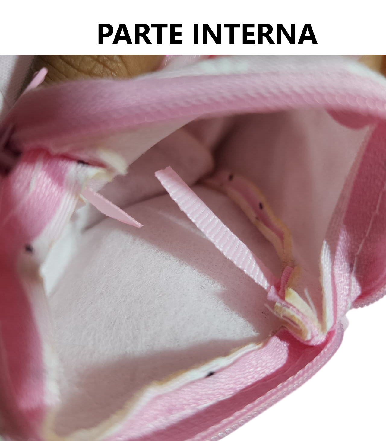 10 MINI BOLSO CON CIERRE ROSADO cartera