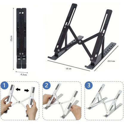 Soporte ajustable portátil 7 niveles para laptop de 8-16 pulgadas