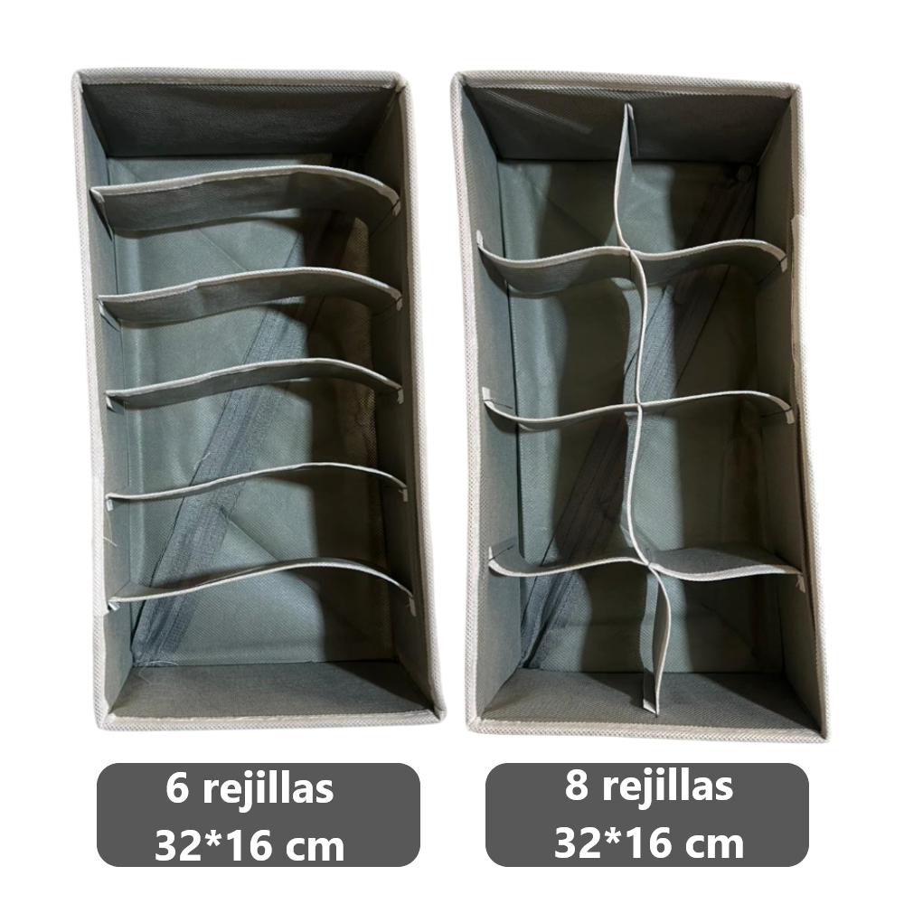 Pack x4 Organizadores Cajas para ropa interior armable - diversos tamaños