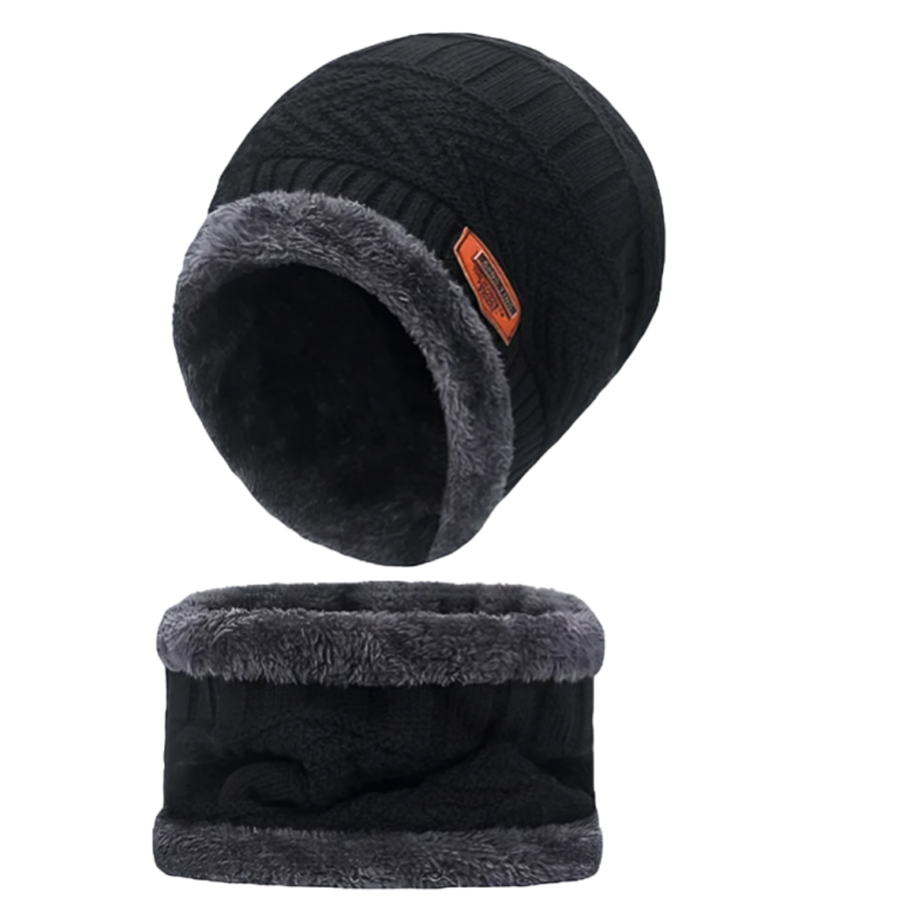 Gorro Chullo con Bufanda de lana y felpa para Invierno Unisex