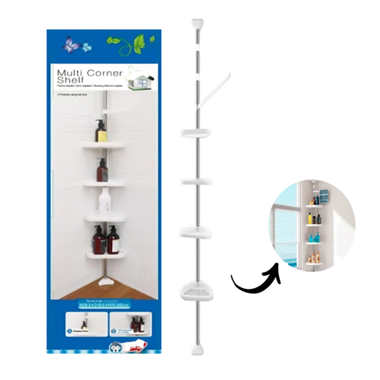 Esquinero Estante Organizador 4 Niveles Regulable multiuso - 260 cm