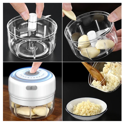 Picadora Eléctrica Mini de Alimentos de un Botón