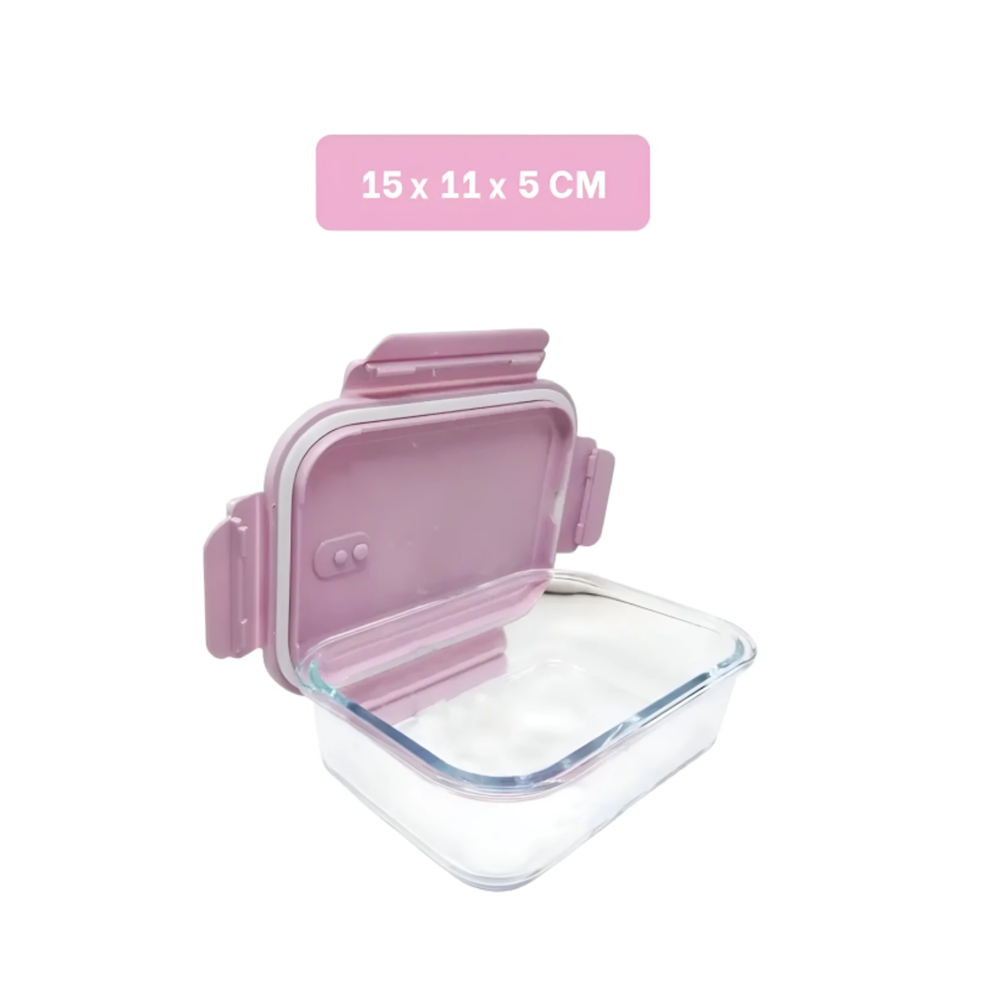 Pack x2 taperes de vidrio 410ml